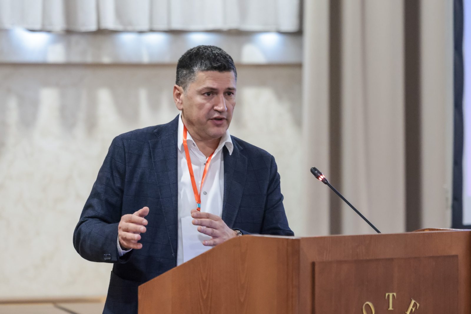 Addressing the conference